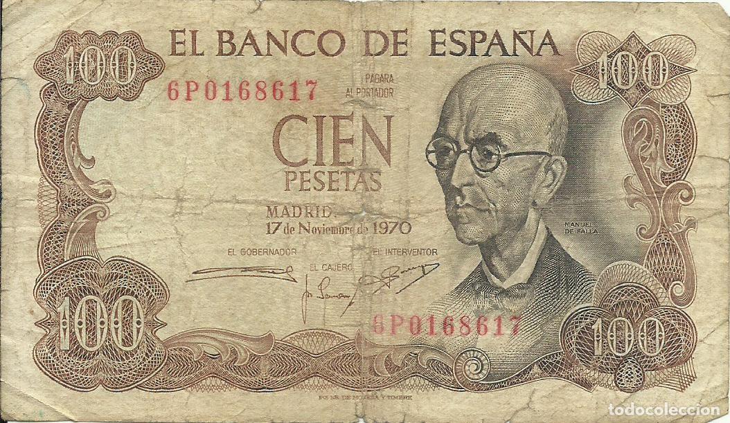 Monedas Franco: ESPA&Ntilde;A - 100 PESETAS - 1970 - 3Z9370216 - MANUEL DE FALLA - FOTOS