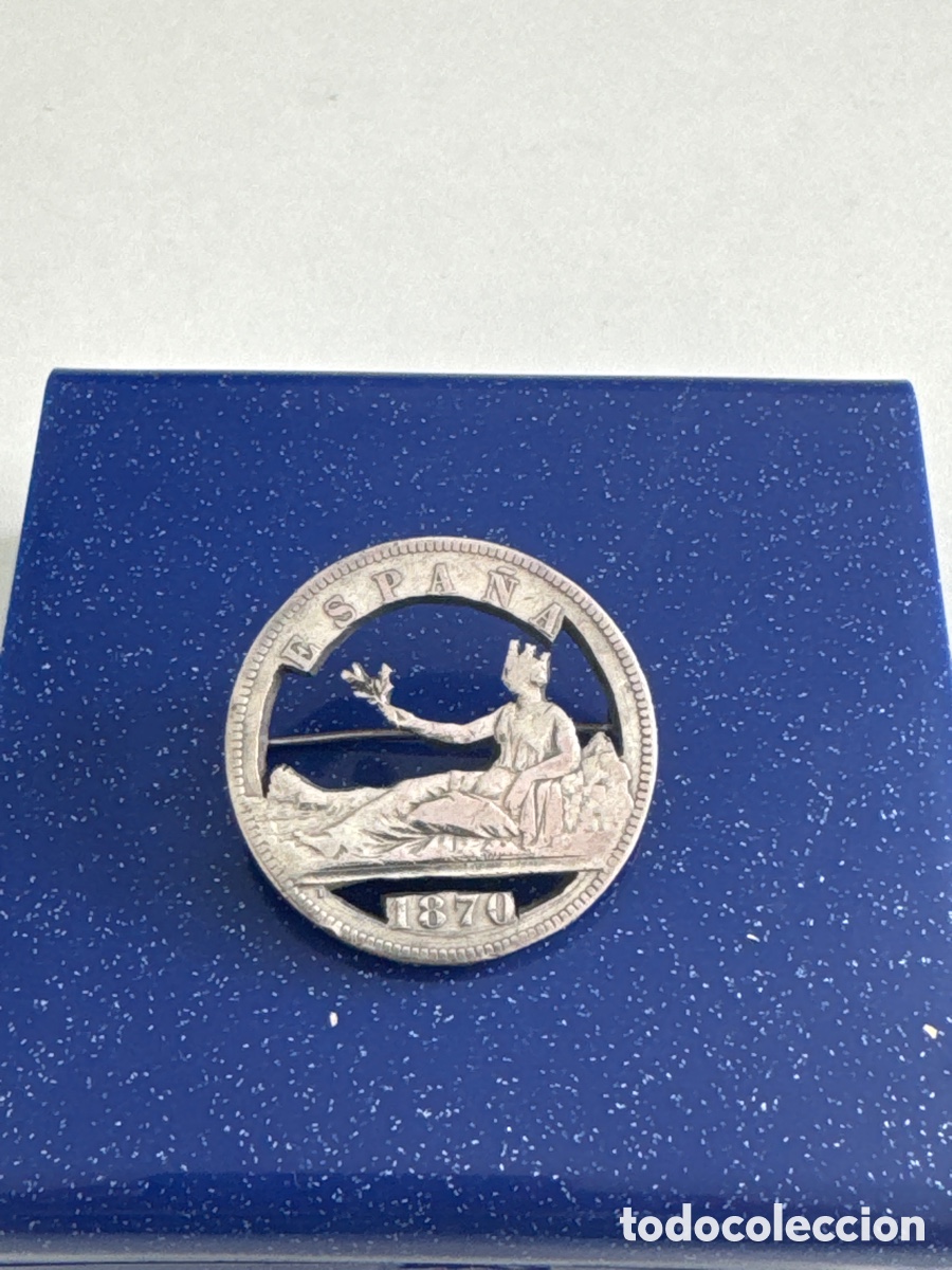 Monedas Franco: Broche de moneda troquelada - Foto 1