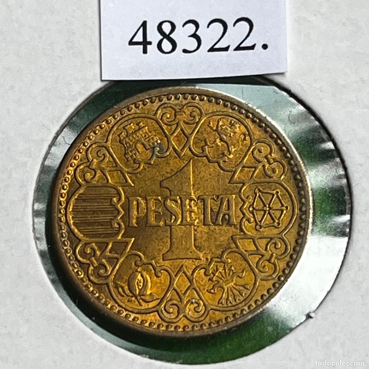 Monnaies Franco: Espa&ntilde;a 1 peseta 1944, Franco