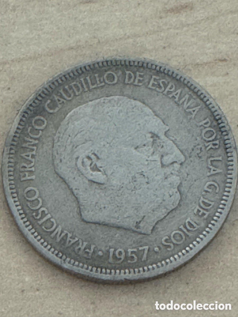 Monedas Franco: MONEDA 5 PESETAS A&Ntilde;O 1957 ESTRELLA 67