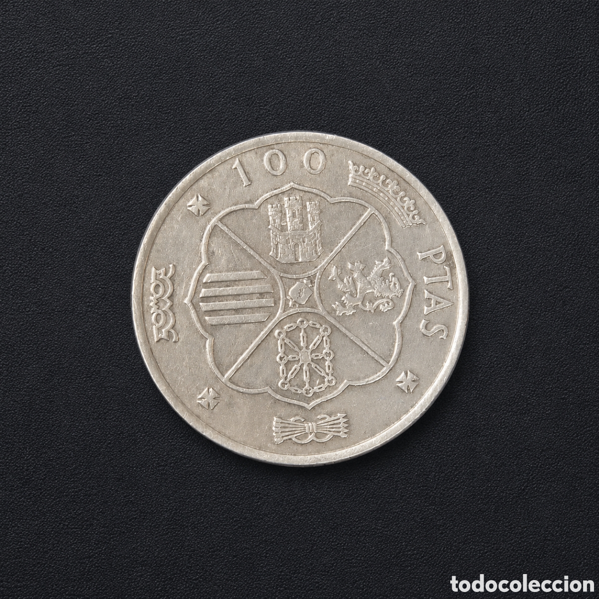 Monedas Franco: Moneda plata 100 pesetas Francisco Franco