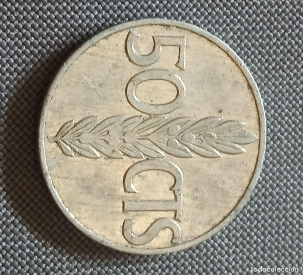 Monedas Franco: Moneda de 50 C&eacute;ntimos de 1966 - Foto 2
