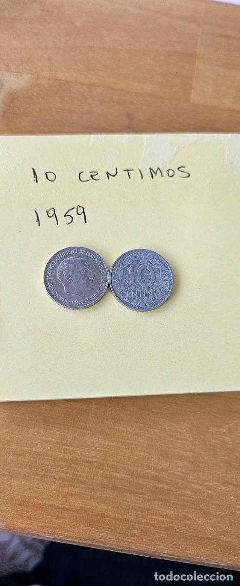 Monedas Franco: Moneda de 10 c&eacute;ntimos, a&ntilde;o 1959, numero catalogo 246