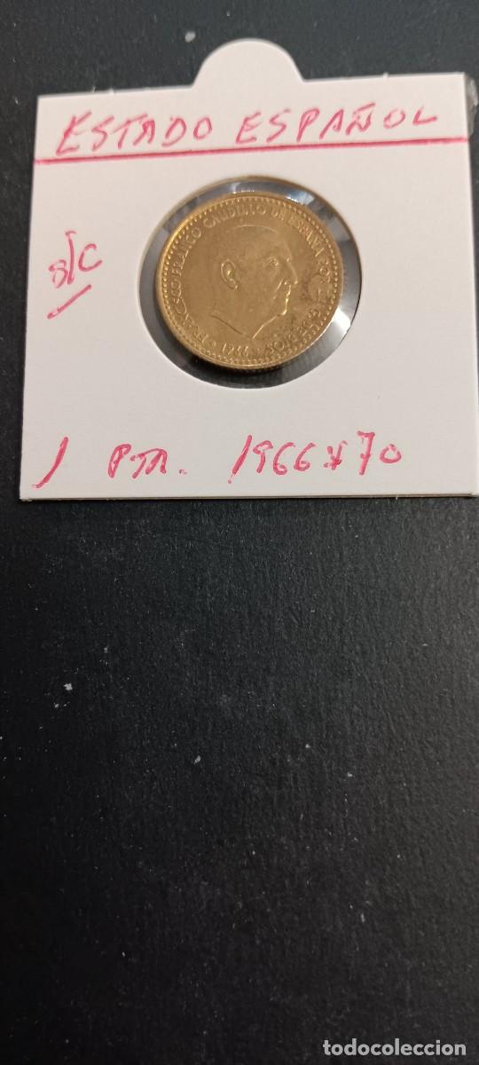 Monedas Franco: ESPA&Ntilde;A 1 PESETA 1966 ESTRELLAS 1970 S/C KM=796 (ALUMINIO-BRONCE)