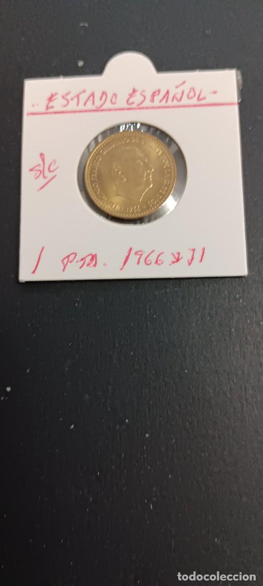 Monedas Franco: ESPA&Ntilde;A 1 PESETA 1966 ESTRELLAS 1971 S/C KM=796 (ALUMINIO-BRONCE)