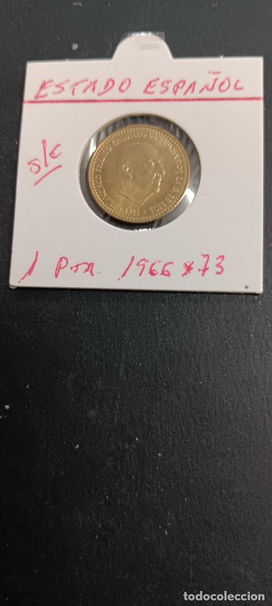 Monedas Franco: ESPA&Ntilde;A 1 PESETA 1966 ESTRELLAS 1973 S/C KM=796 (ALUMINIO-BRONCE)