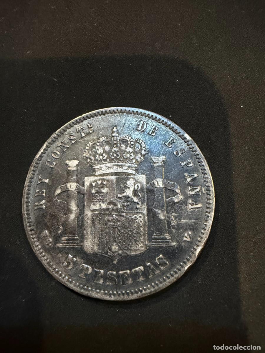 Monedas Franco: moneda 5 ptas a&ntilde;o 1894 alfonso XII