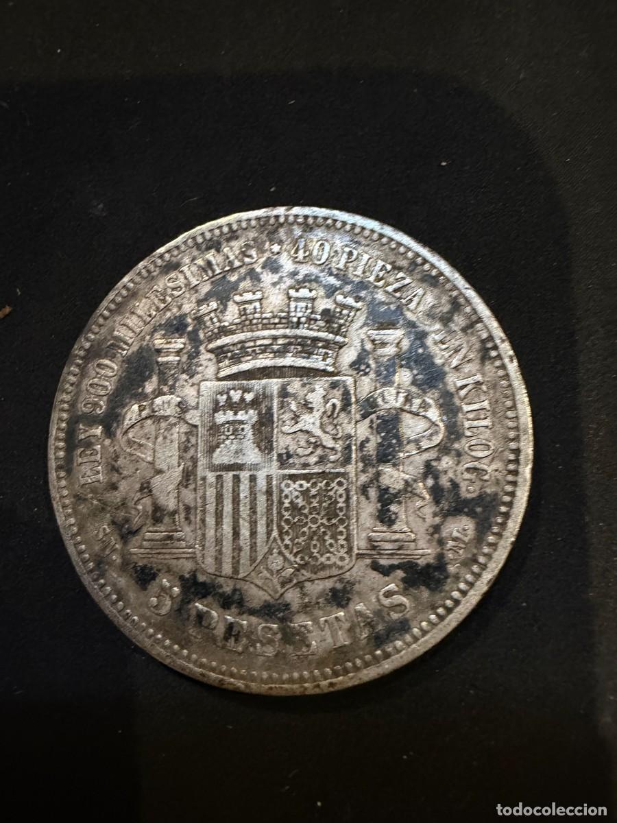 Monedas Franco: moneda 5 ptas a&ntilde;o 1870 - Foto 2