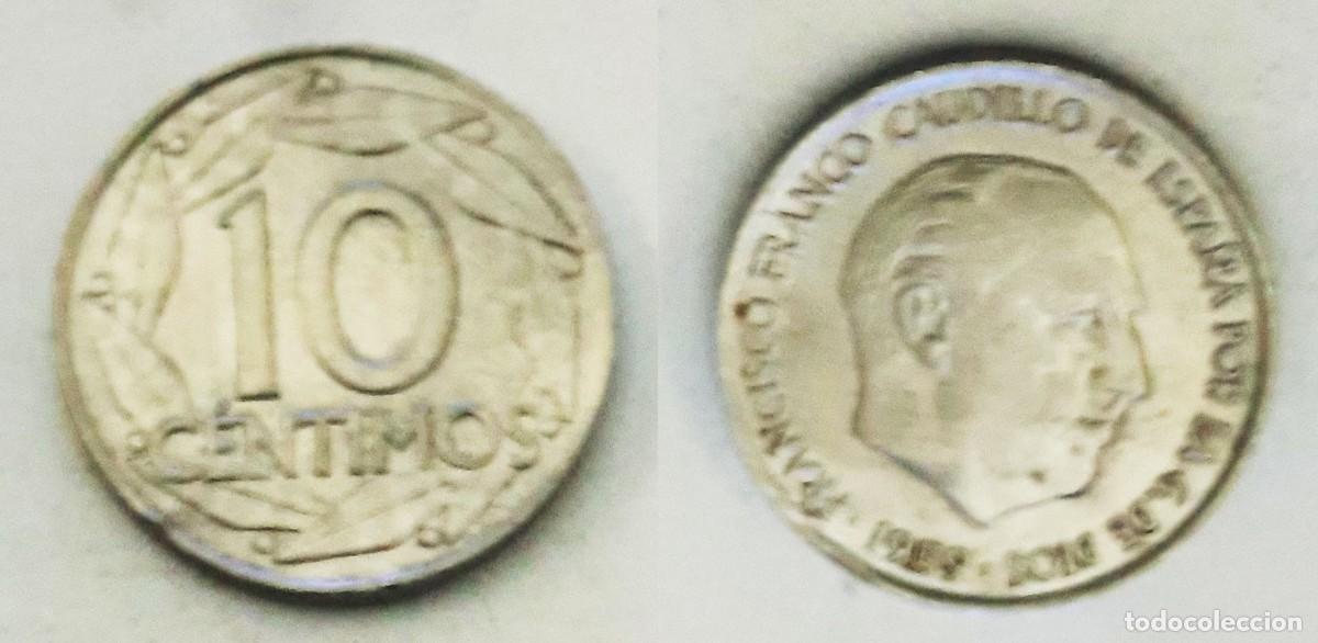 Monedas Franco: Espa&ntilde;a 10 c&eacute;ntimos, 1959 &ndash; KM# 790