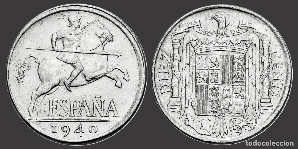 Monedas Franco: SPAIN 10 CENTS 1940 UNC