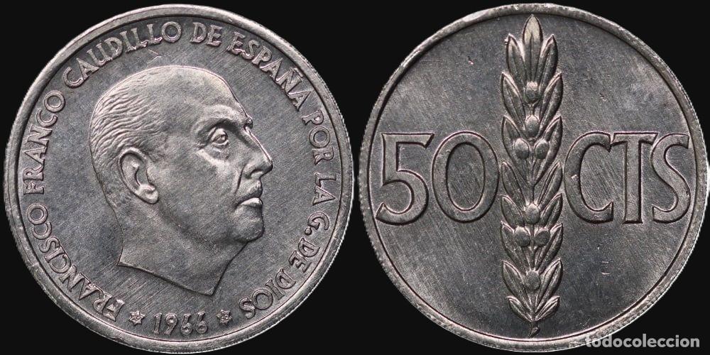 Monedas Franco: SPAIN 50 CENTS 1966*19-68 UNC