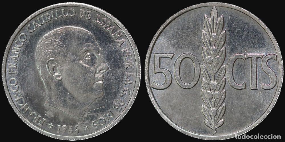 Monedas Franco: SPAIN 50 CENTS 1966*19-71 UNC