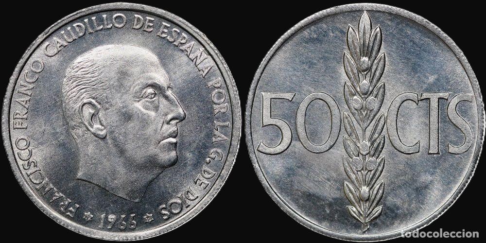 Monedas Franco: SPAIN 50 CENTS 1966*19-72 UNC