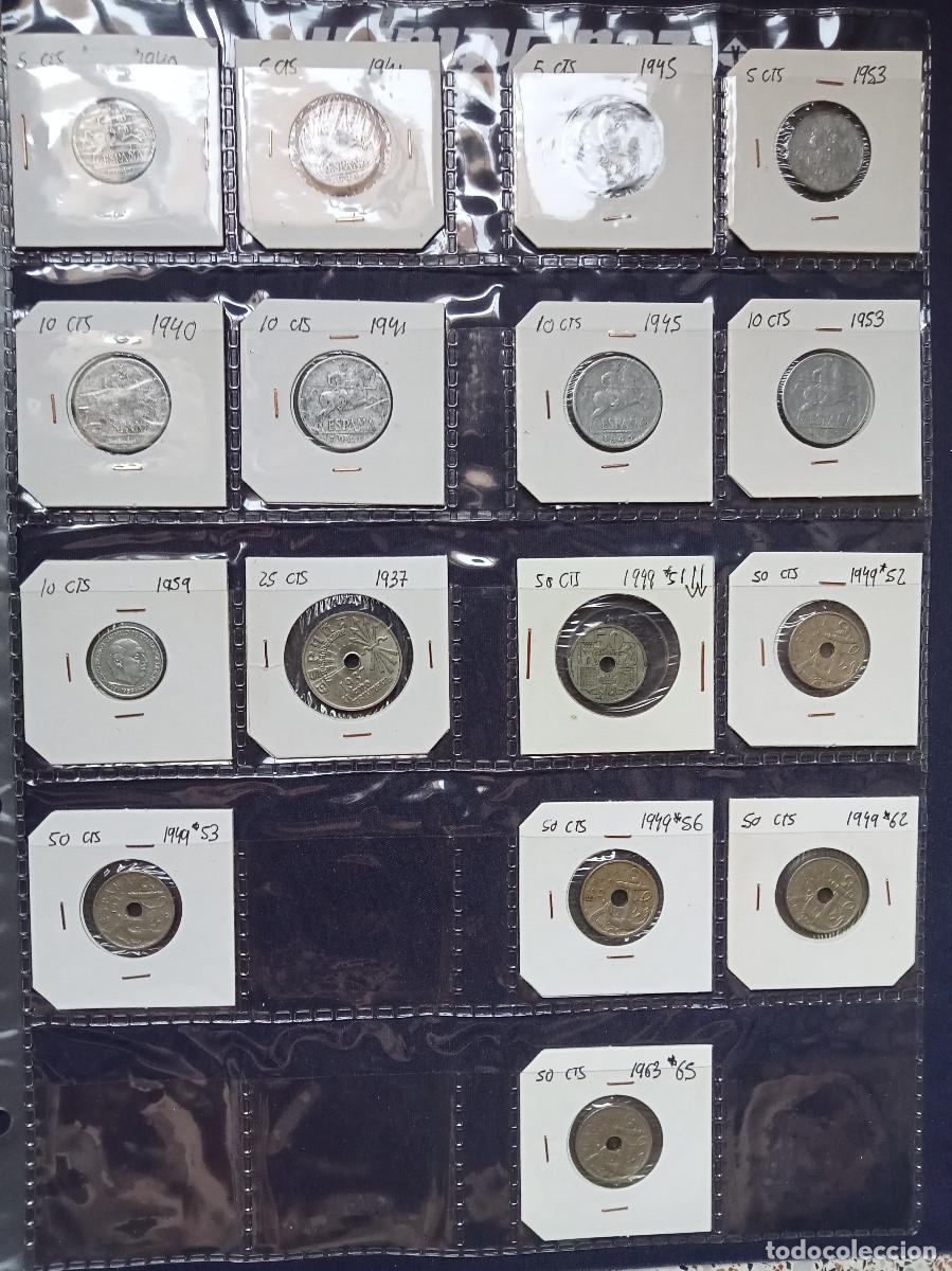 Monedas Franco: ESTADO ESPA&Ntilde;OL COLECCI&Oacute;N AVANZADA DE 90 MONEDAS ENCARTONADAS 1936-1975.