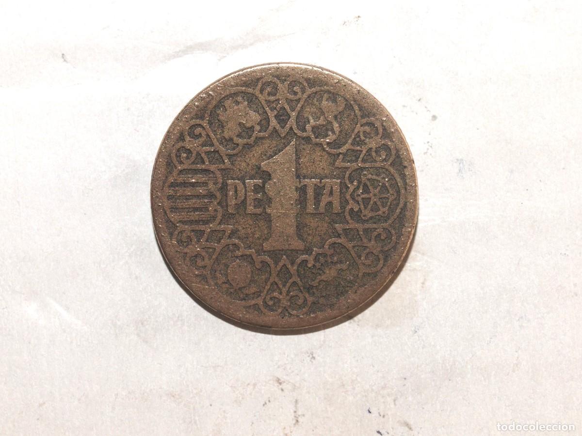 Franco Coins: MONEDA DE 1 PESETA DE 1944 ERRORES DE ACU&Ntilde;ACION
