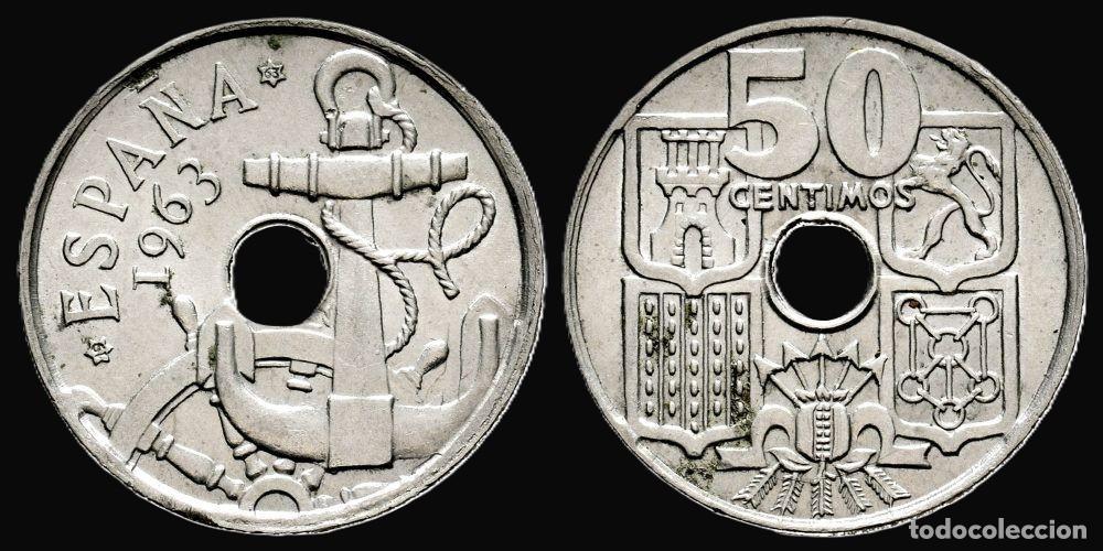 Monedas Franco: 50 CENTIMOS 1963*19-63 VERY GOOD CONDITION