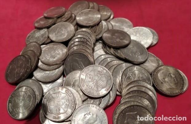 Monedas Franco: LOTE DE 20 MONEDAS DE FRANCO DE 100 PESETAS DE 1966 EN PLATA COMO NUEVAS A 25&euro; CADA UNA.