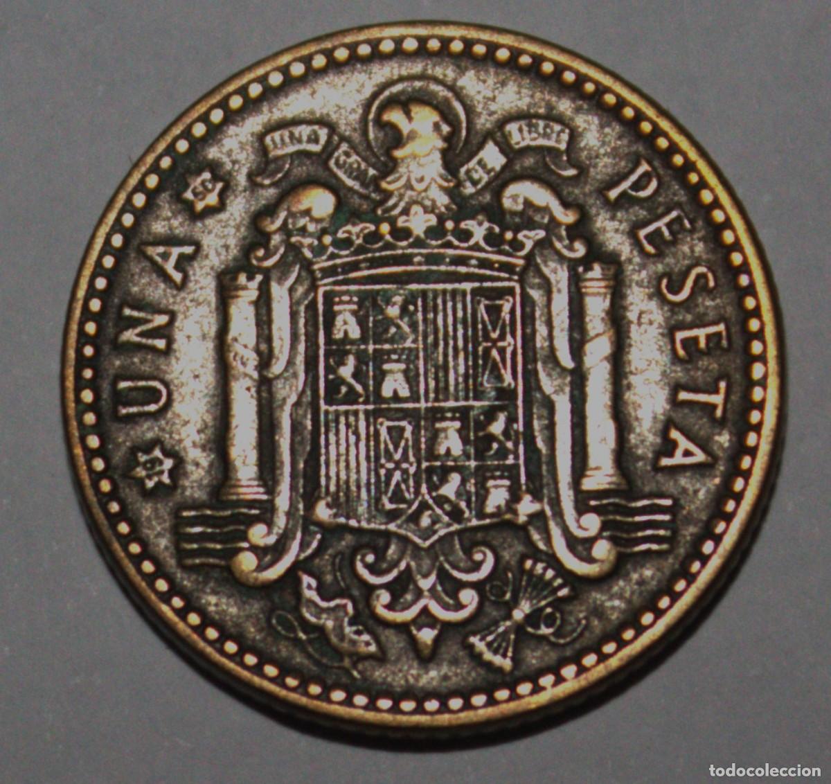 Monedas Franco: MONEDA DE 1 PESETA FRANCO 1947 ESTRELLA 50 (FOTO)