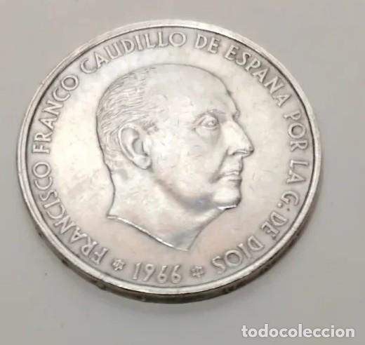 Monedas Franco: Moneda 100 pesetas plata 1966 *66, excelente