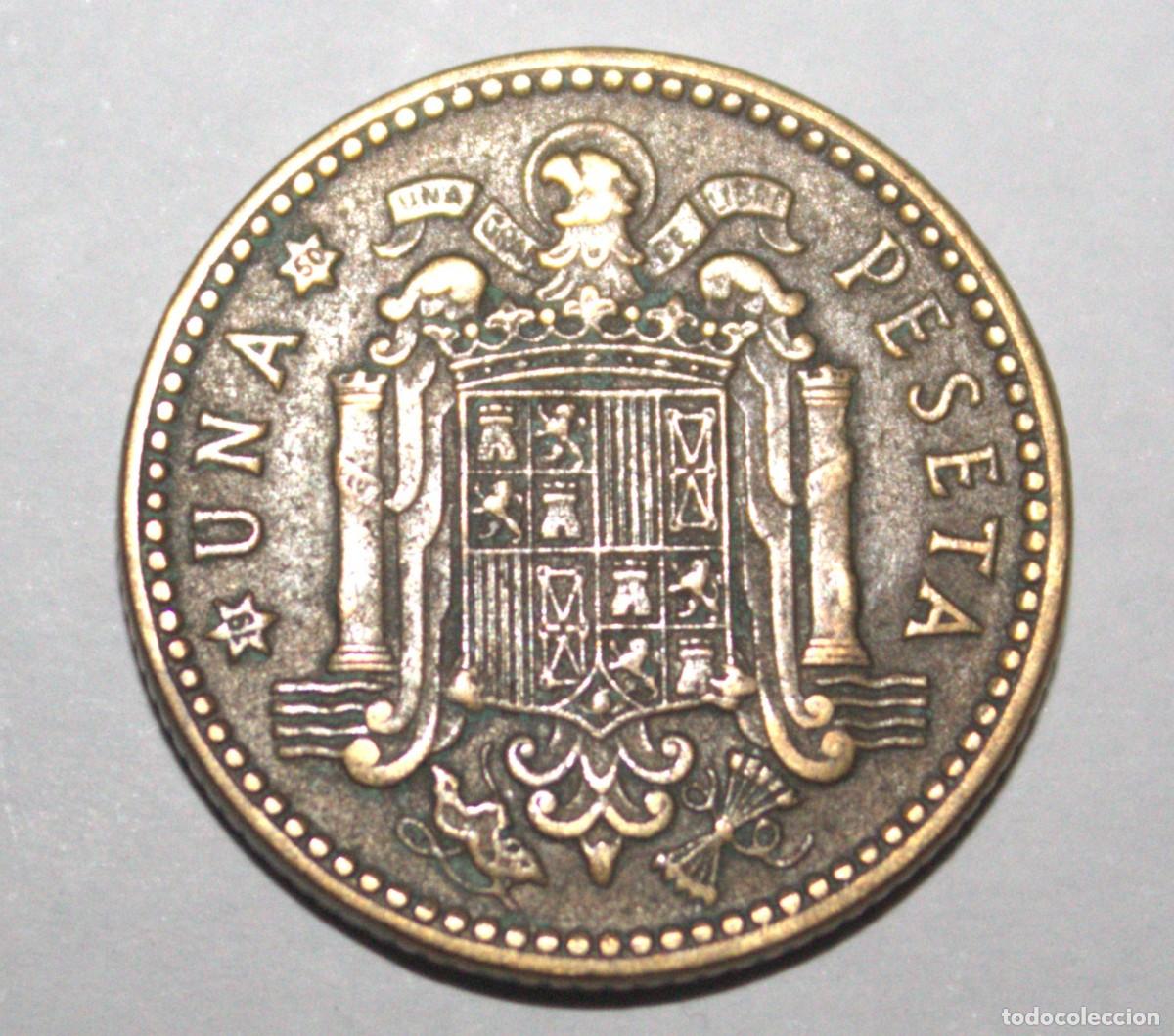 Monnaies Franco: MONEDA DE 1 PESETA FRANCO 1947 ESTRELLA 50 (FOTO)