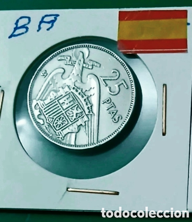 Monedas Franco: MONEDA DE 25 PESETAS 1957 SERIE BA EN EBC+++