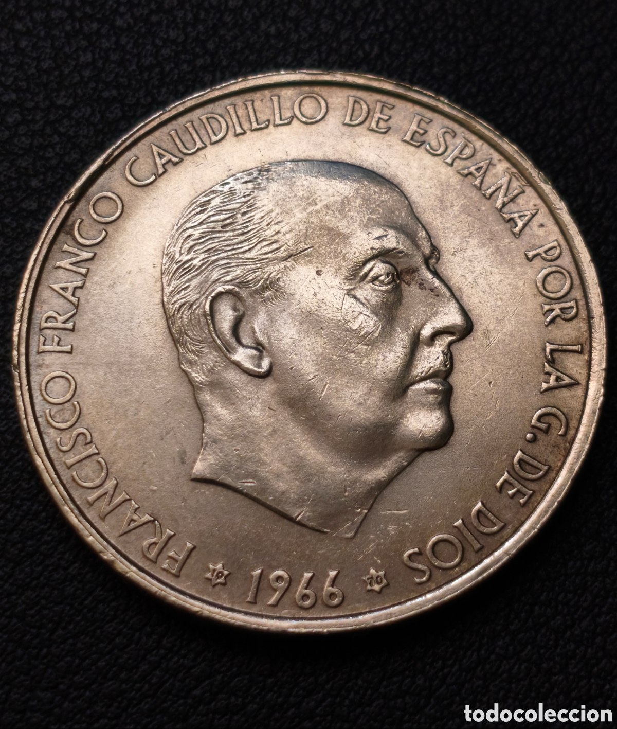 Monedas Franco: Espa&ntilde;a 100 pesetas 1966 *19*70 Francisco Franco