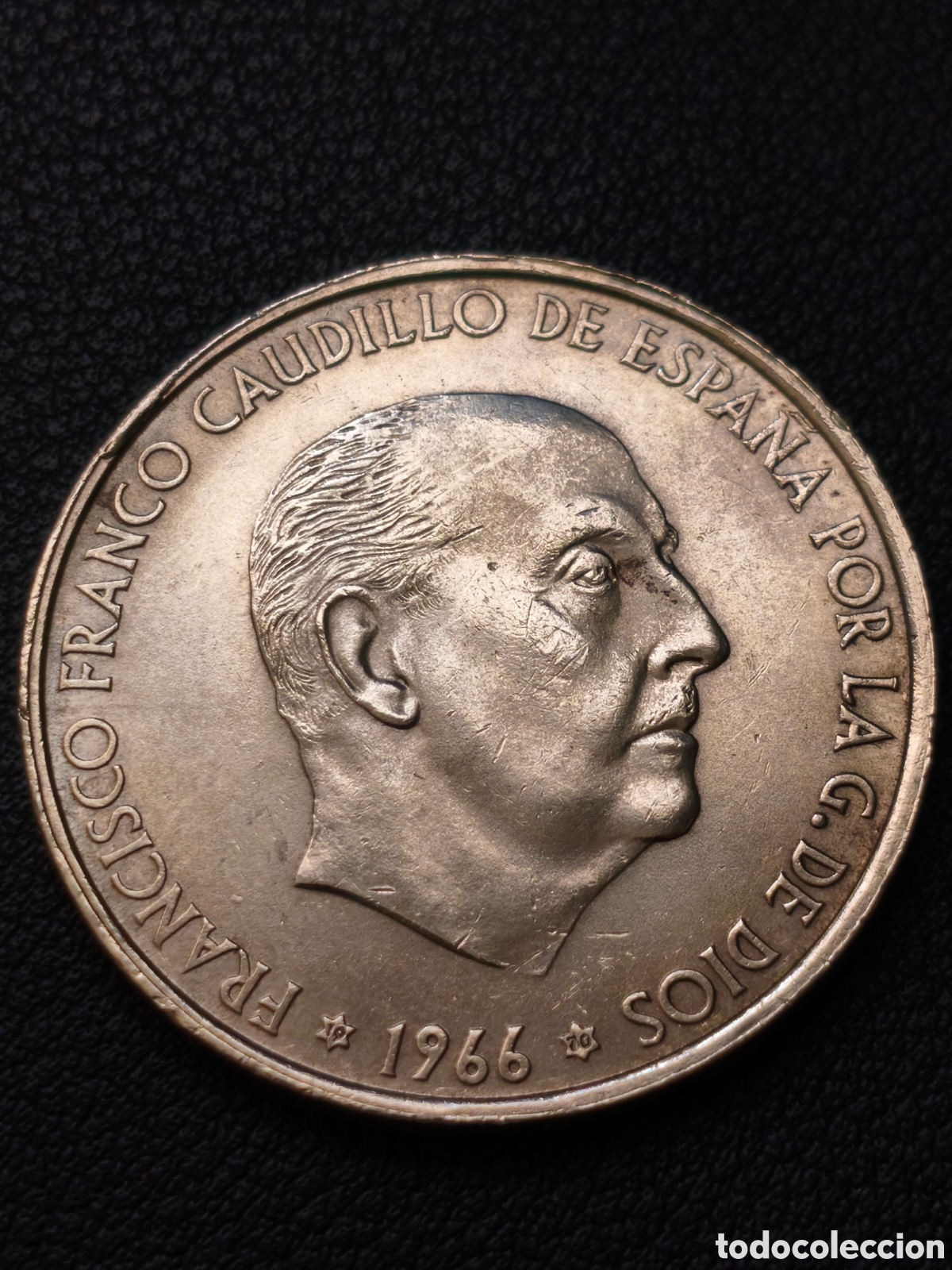 Monedas Franco: Espa&ntilde;a 100 pesetas 1966 *19*70 Francisco Franco