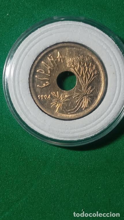 Monedas Franco: Moneda 25 ptas 1.994 Canarias - Foto 4