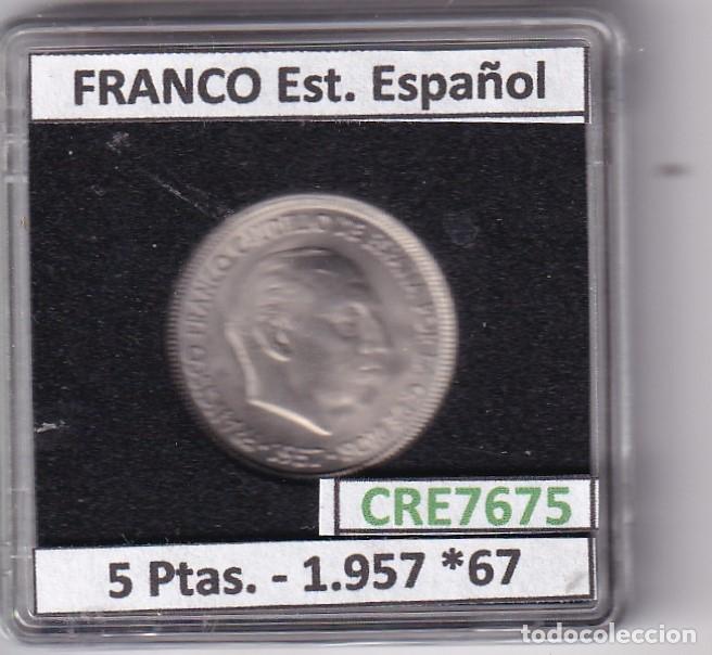 Monedas Franco: CRE7675 MONEDA ESPA&Ntilde;A ESTADO ESPA&Ntilde;OL 5 PESETAS 1957 *67
