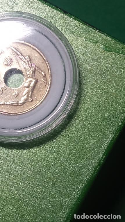 Monedas Franco: Moneda 25 Ptas. 1990 Barcelona 92 - Foto 2
