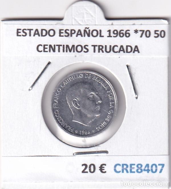 Monedas Franco: CRE8407 MONEDA ESTADO ESPA&Ntilde;OL 1966 *70 50 CENTIMOS TRUCADA