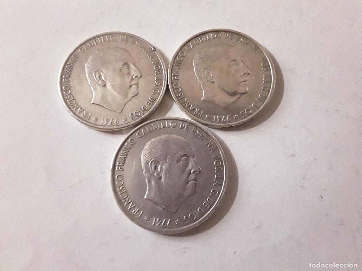Monedas Franco: ESPA&Ntilde;A - LOTE 100 PESETAS FRANCO DE PLATA A&Ntilde;O 1966*19-66 + 1966*19-67 + 1966*19-68.