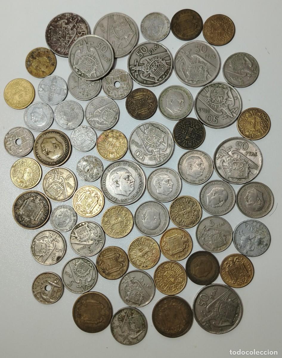 Monedas Franco: Lote de monedas de Franco variado, pesetas