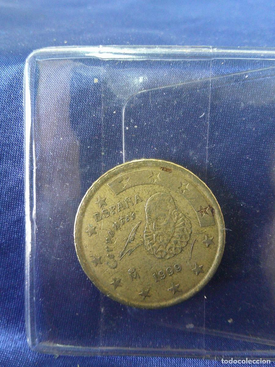 Monedas Franco: &iexcl;&iexcl; MONEDA: 50 Cts. (A&ntilde;o-2000) ESPA&Ntilde;A. Cervantes. = ERRORES ACU&Ntilde;ACION. = !! C-6