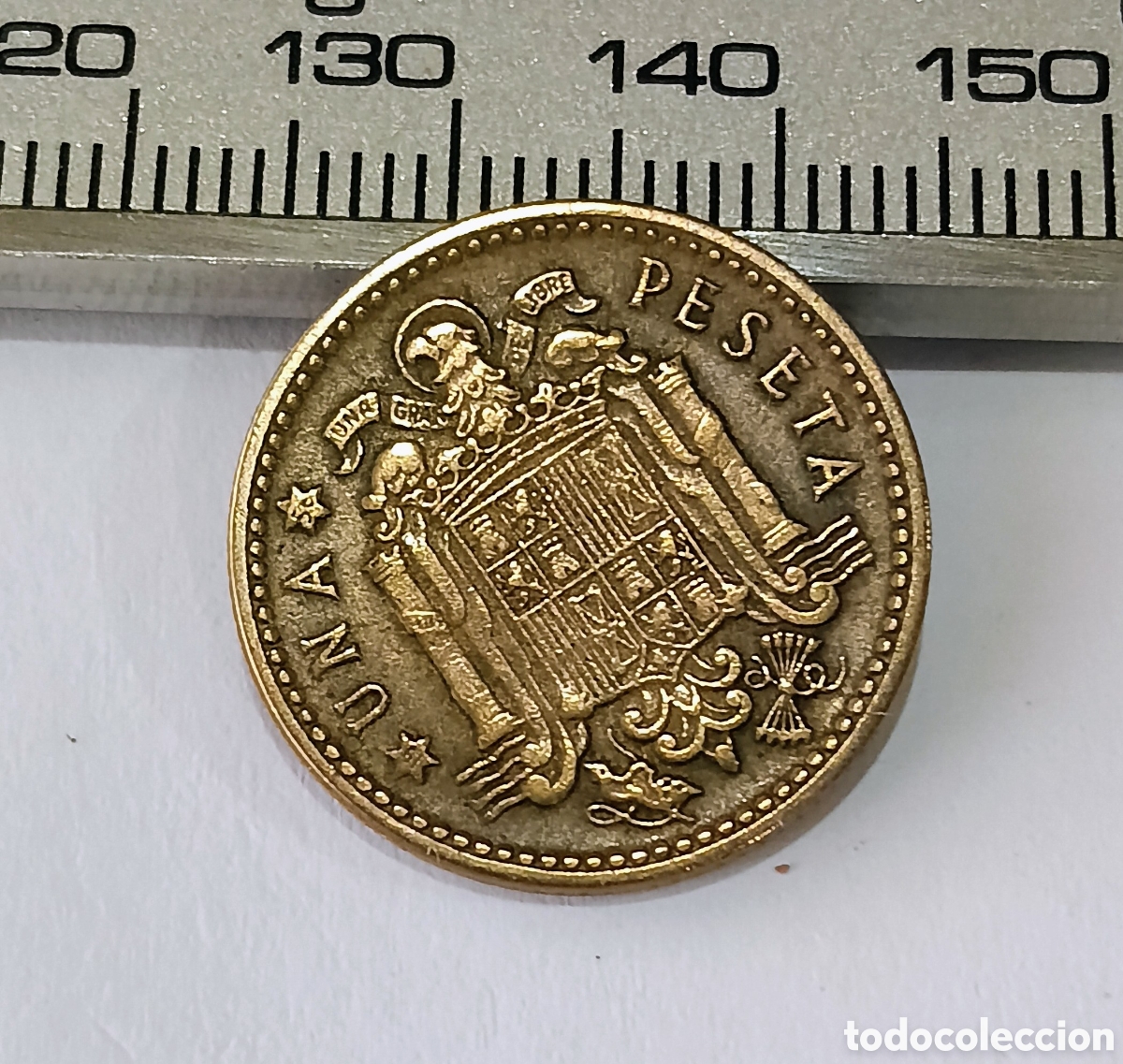 Monedas Franco: Dif&iacute;cil Moneda 1 Peseta Franco 1947 *56 . Muy escasa en este estado de Conservaci&oacute;n.