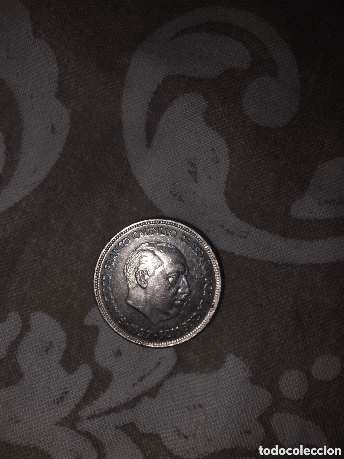 Monedas Franco: Moneda franco caudillo 1957 - Foto 2