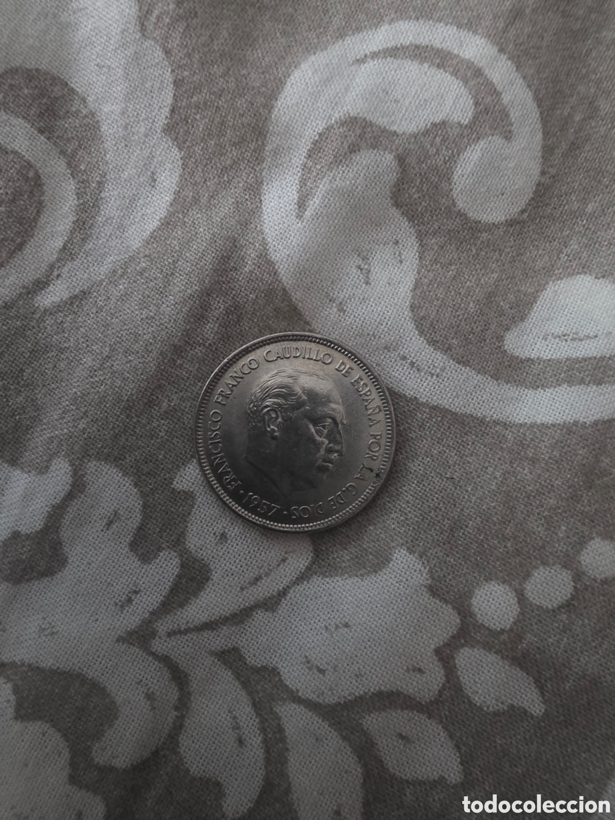 Monedas Franco: Moneda franco caudillo 1957 - Foto 4