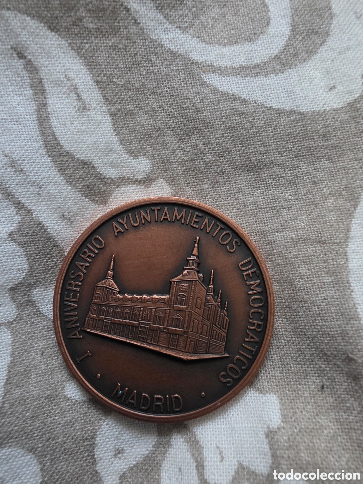 Monedas Franco: Moneda bronce Madrid