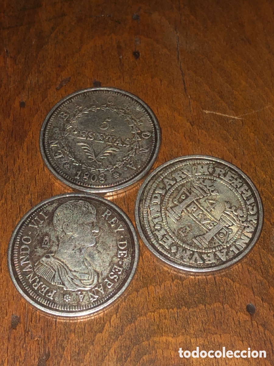 Monedas Franco: Monedas ba&ntilde;o plata varias