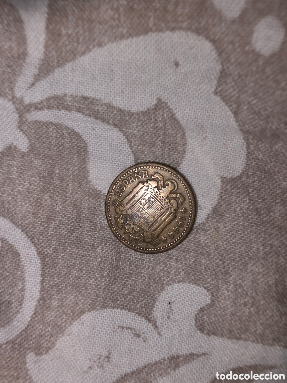 Monedas Franco: Moneda de espa&ntilde;a 1 peseta 1944