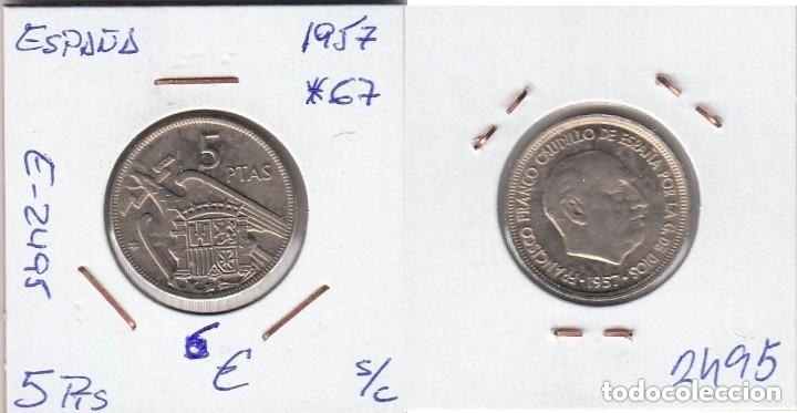 Monedas Franco: E2495 MONEDA ESPA&Ntilde;A 5 PESETAS 1957 ESTRELLA 67