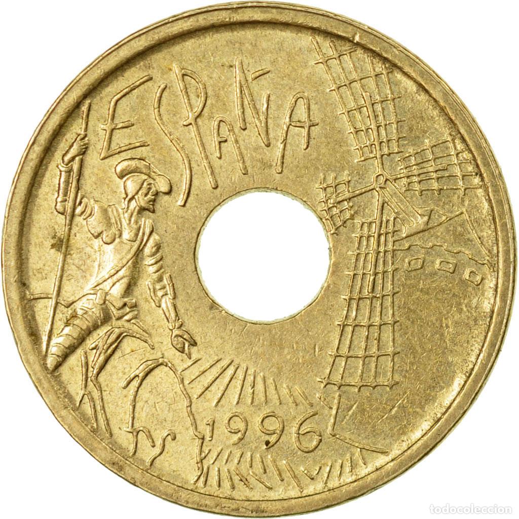 Monedas Franco: [#536298] Moneda, Espa&ntilde;a, Juan Carlos I, 25 Pesetas, 1996, Madrid, MBC, Aluminio -