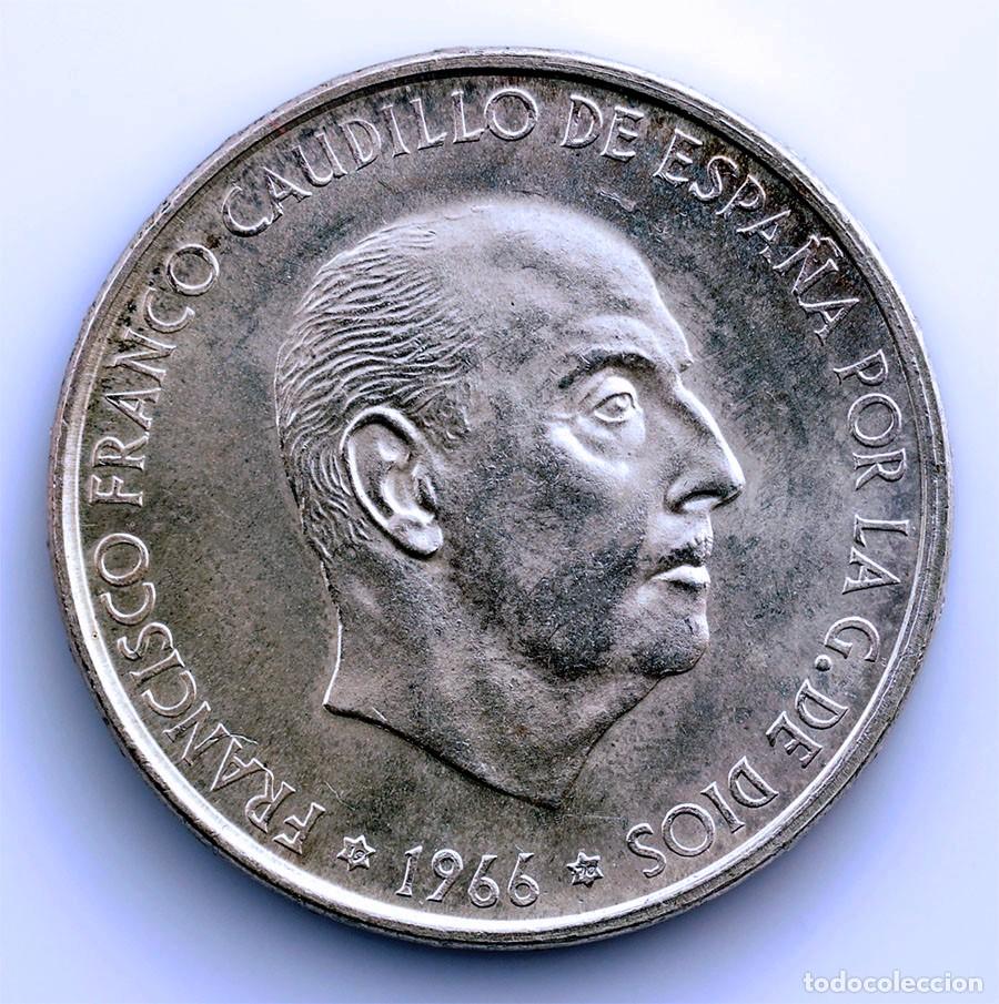 Monedas Franco: SC-Estado Espa&ntilde;ol. Franco. 100 Pesetas. 1966*19-70. Madrid. SC/UNC. Plata 19 g.