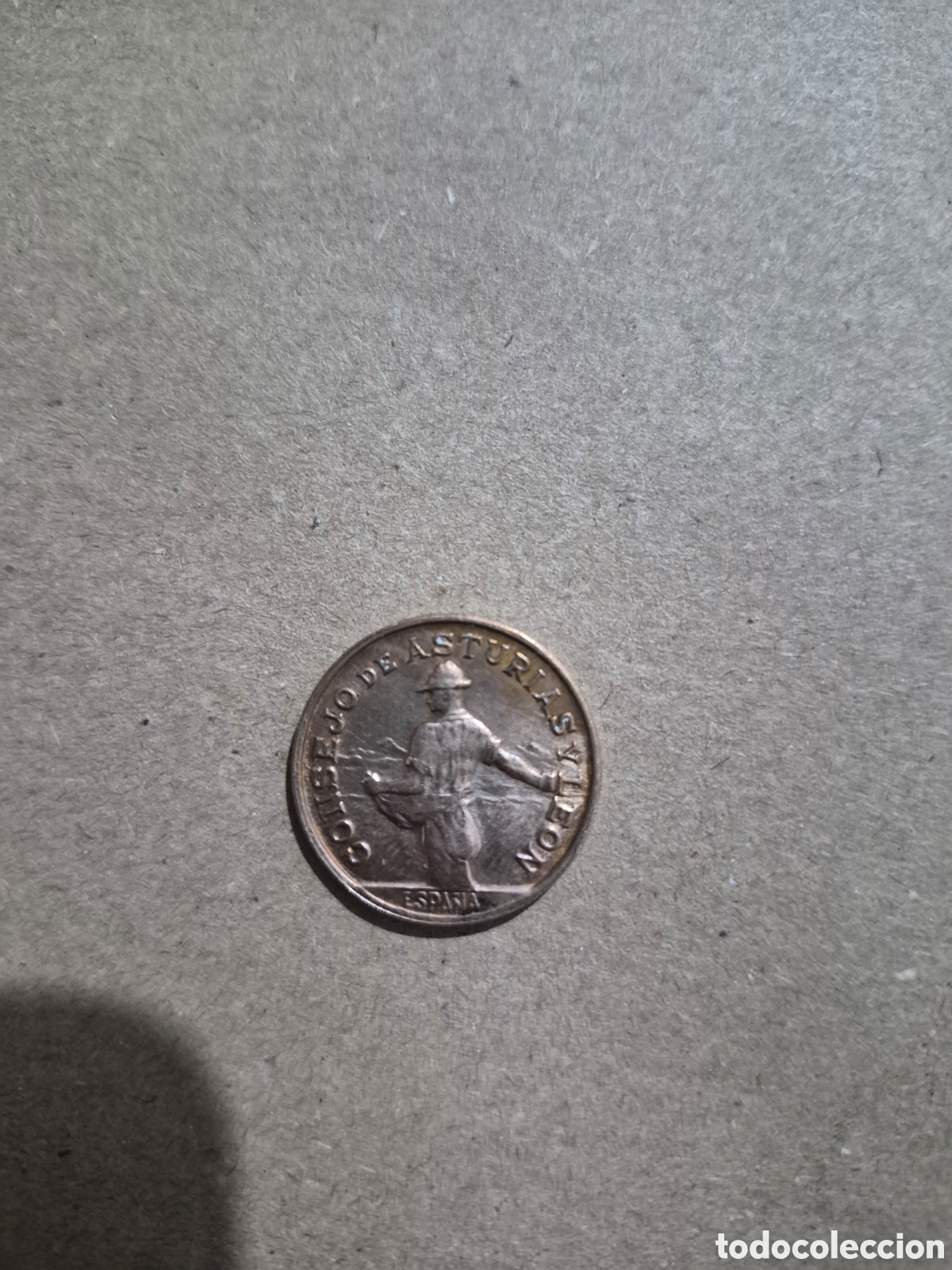 Monedas Franco: Moneda Consejo de Asturias y Le&oacute;n