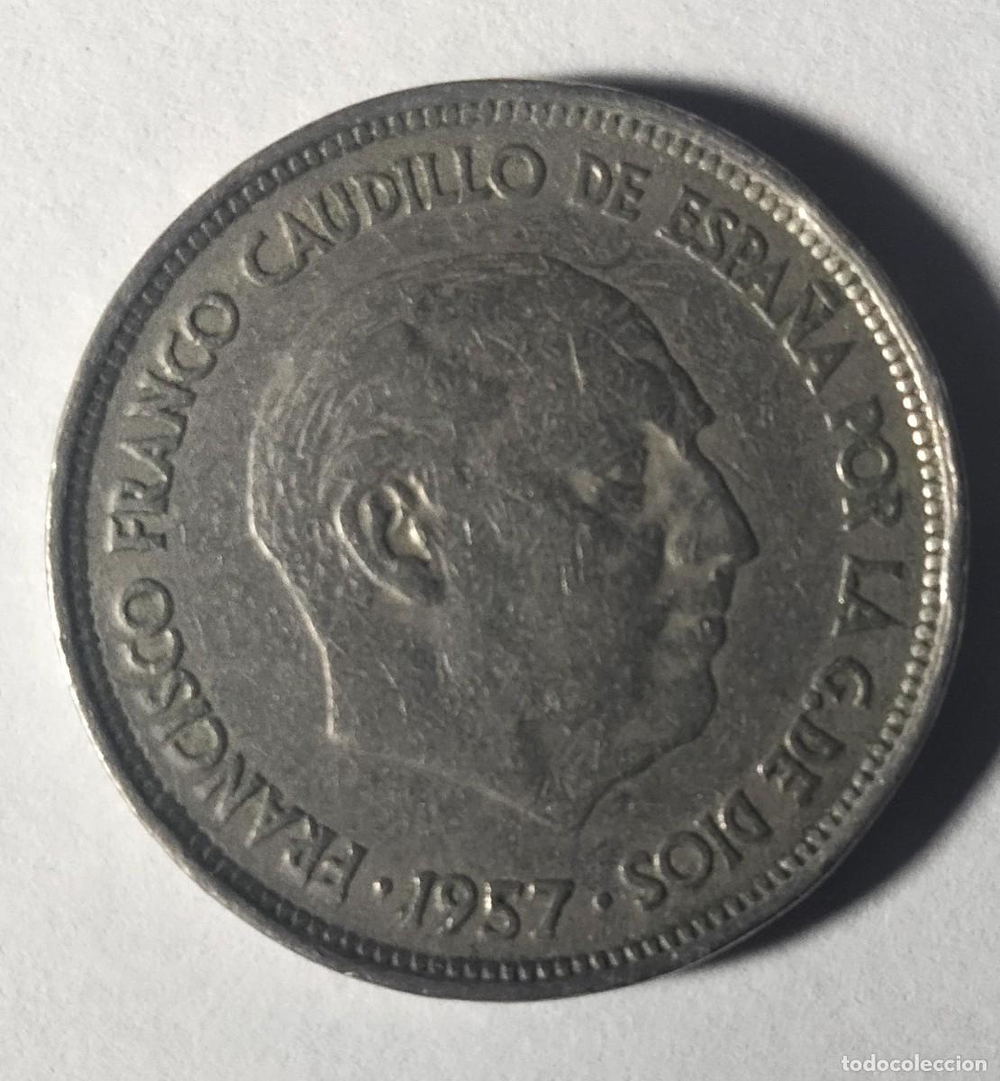 Monedas Franco: 25 Pesetas 1957 ★59 Franco &ndash; Espa&ntilde;a