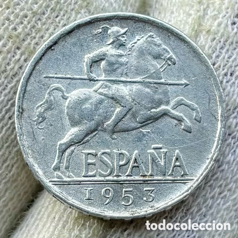 Monedas Franco: Moneda 5 Centimos 1953 SC-