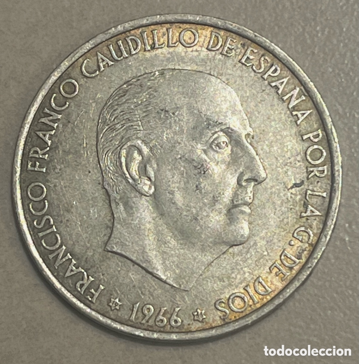 Monedas Franco: MONEDA 100 PESETAS - 1966, ESTRELLA 66 - PLATA - FRANCO