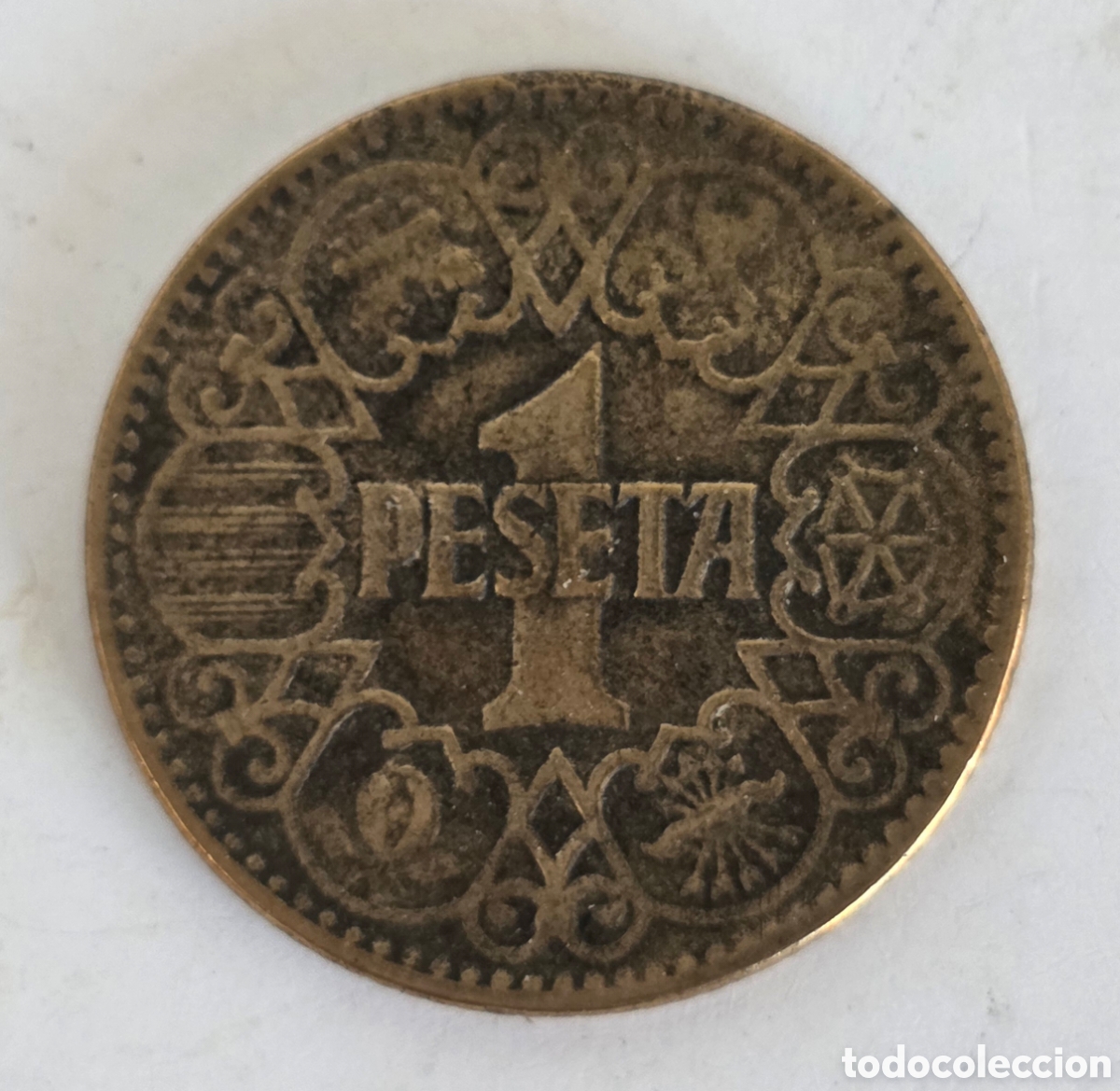 Monedas Franco: Moneda Una Peseta 1944