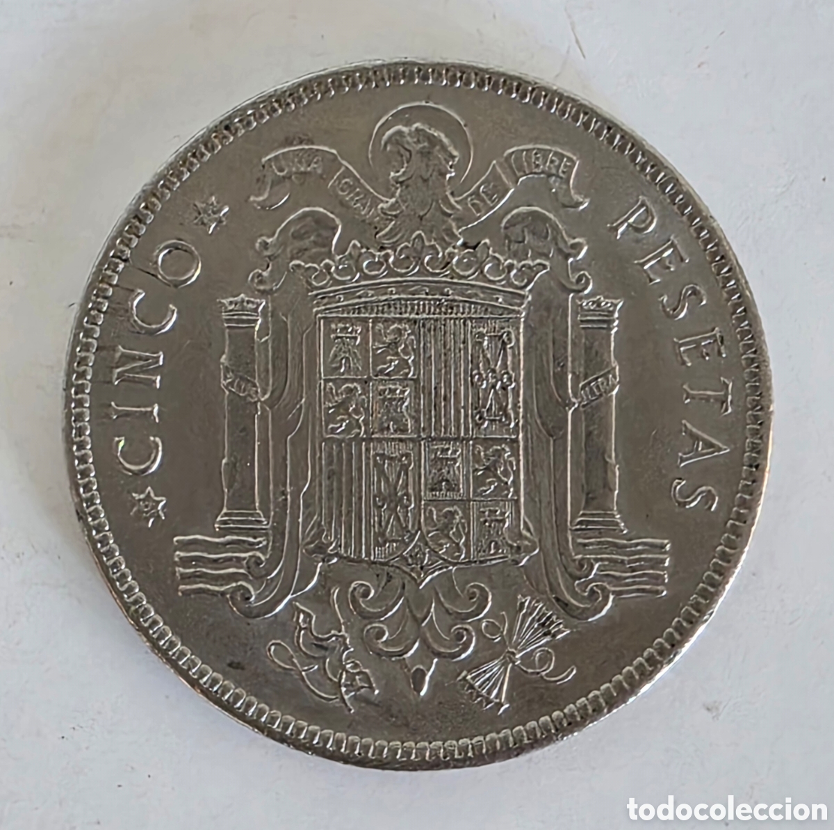 Monedas Franco: Moneda Cinco Pesetas Franco 1949 *1950* - Duro Escudo &Aacute;guila - 5 - Coin