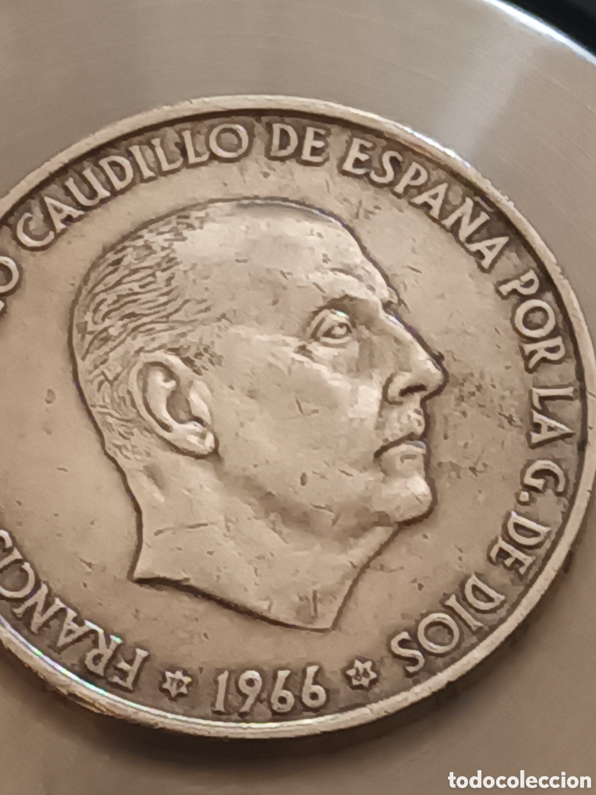Monedas Franco: MONEDA DE FRANCO DE PLATA A&Ntilde;O 1966*66